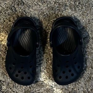 Navy Toddler Crocs